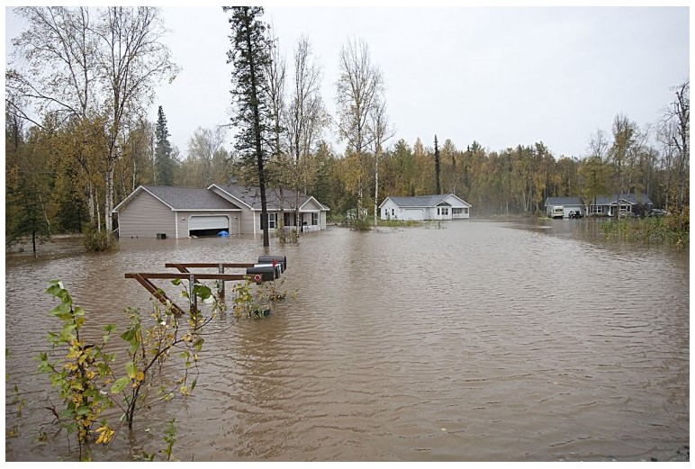 Lucille St Culvert During the flood 2012