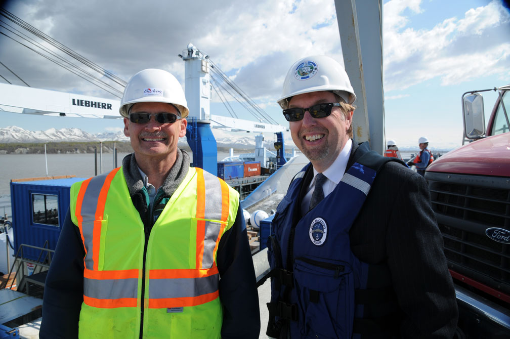 Crew member and Borough Manager, John Moosey